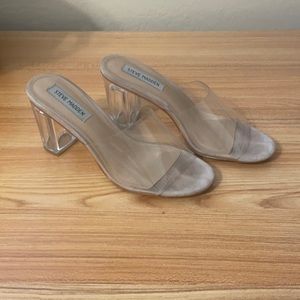 Steve Madden clear heels